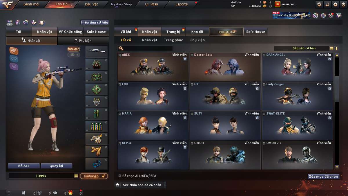 shop acc cf uy tin gia re